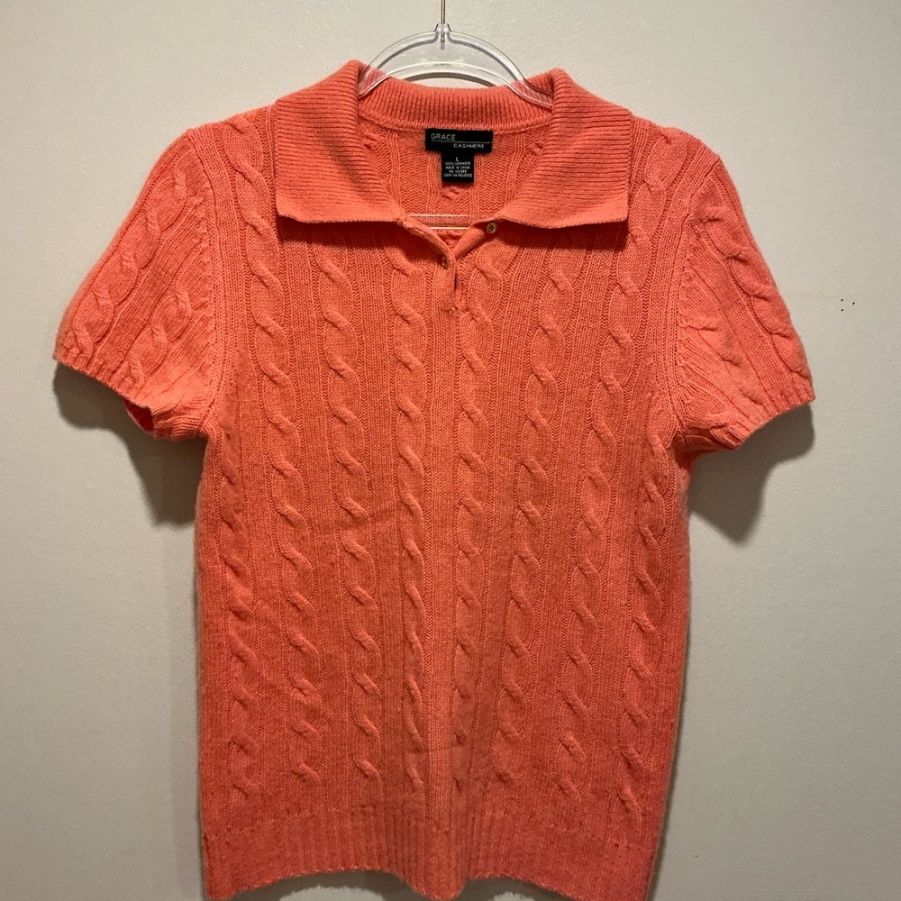 Grace Cashmere Sweater Orange Size L